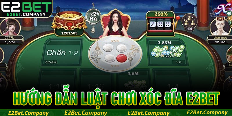 Hướng dẫn luật chơi xóc đĩa E2BET dành cho người mới bắt đầu